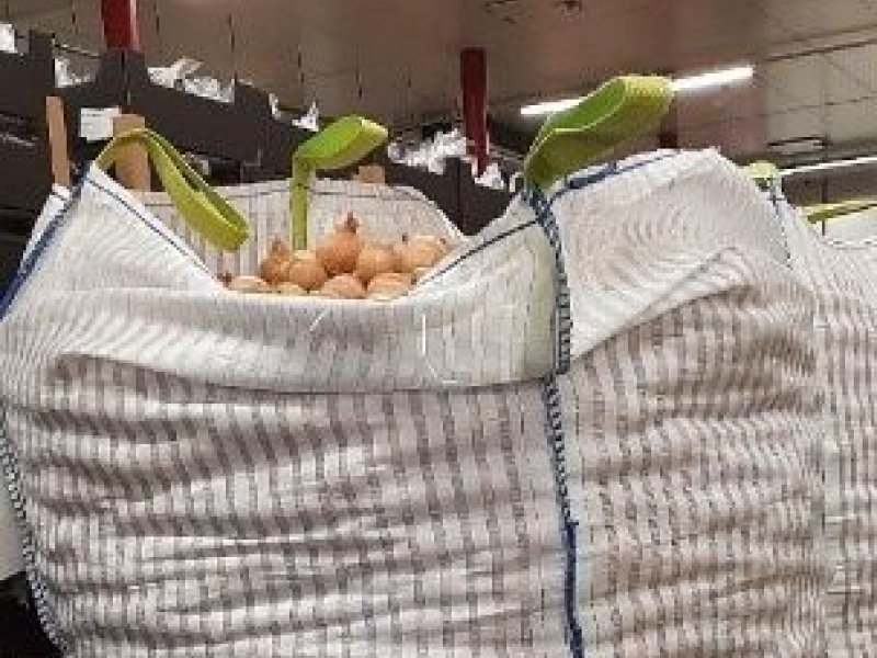 Big bag with onions. Photo provided by N. Wols