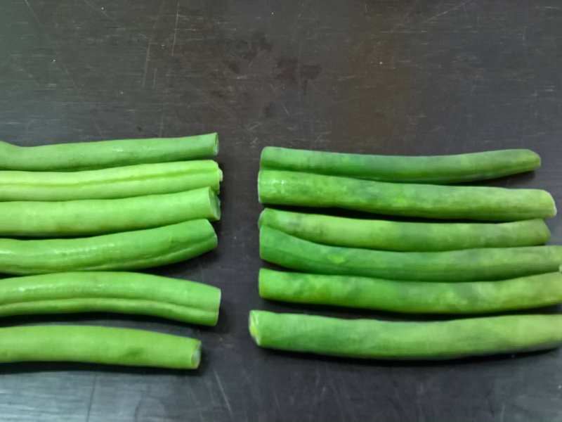 Storing fresh cut green beans