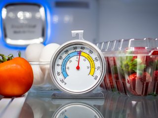 Different crops and a thermometer. Photo by The Toidi/Shutterstock.com