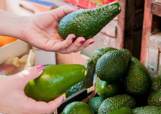 Verschillende avocadosoorten in de supermarkt. Foto van Dragana Gordic/Shutterstock.com