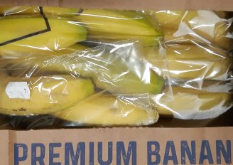 Rijpe bananen in het magazijn van een supermarkt. Foto van WUR