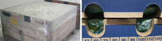 Plastic covers on bins, and liners in cardboard boxes can lead to increased humidity around the product. Photos by WFBR