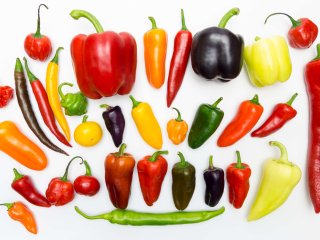 Many different types of peppers exist. Photo by AJCespedes/Shutterstock.com