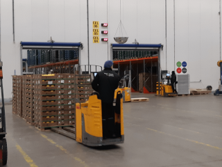 Hall with forklift traffic. Photo by WFBR