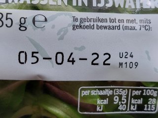 A use-by-date is indicated on the packaging. Photo by WUR