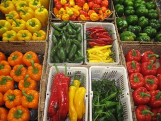 Different types of peppers. Photo by N. Mitchell/Shutterstock.com