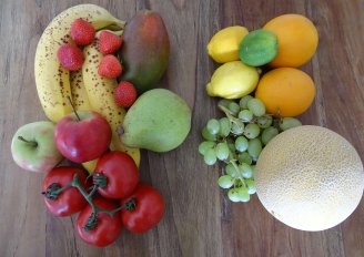 Voorbeelden van climacterisch en non-climacterische vruchten. Foto door WUR