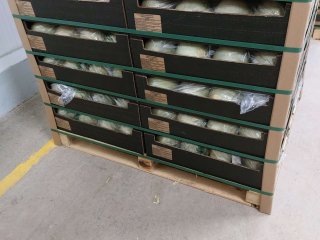 Hoeken en bindbanden bij langeafstand vervoer van meloenen. Foto door WUR