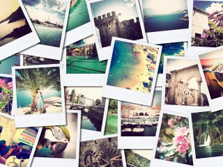 Een collectie van zomervakantiefoto's. Foto van REDPIXEL.PL/Shutterstock.com