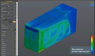 A CFD-based Digital Twin of a reefer container, connected to the real-world reefer container with (near) real-life sensor data. Model created by WUR